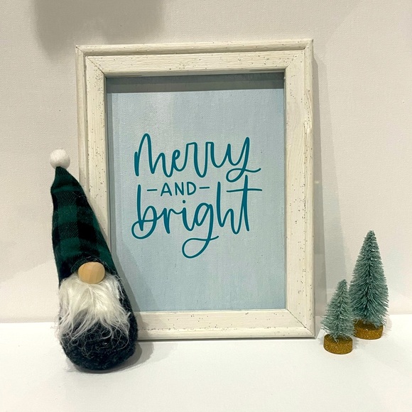 Merry & Bright Sign - Picture 1 of 4